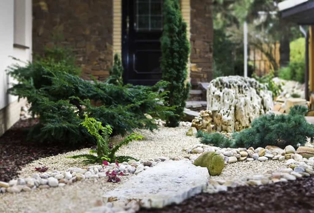 Heller, mediterraner Kalkstein - mediterraner Garten Galeriebild