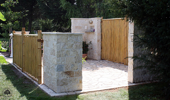 Bambus Sichtschutz - News Naturstein Garten - Bildquelle: LPM Schmidt